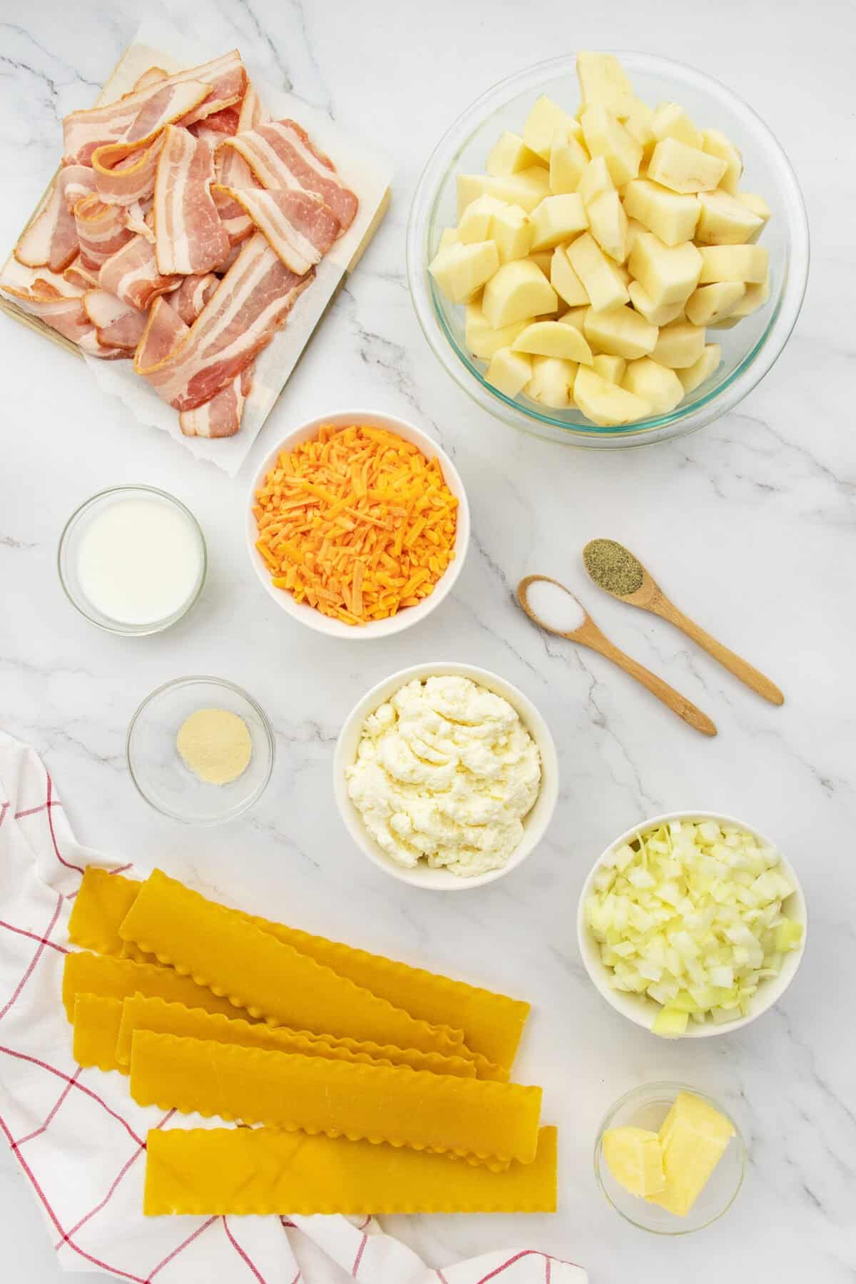 ingredients for pierogi casserole