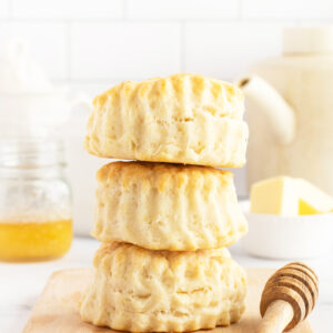 Tea Biscuits stacked