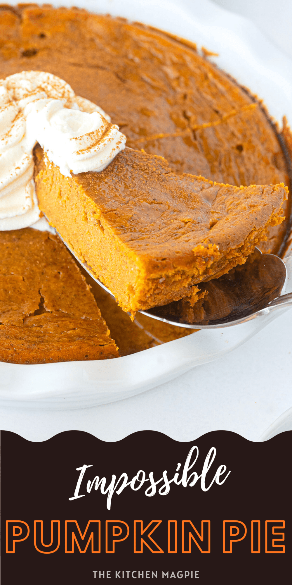 The classic Bisquick Impossible Pumpkin pie, the easiest pumpkin pie you will ever make! 